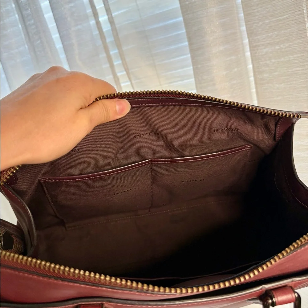 COACH x Selena Gomez Leather Crystal Embellished Bond Bag Satchel - Picture 4 of 11